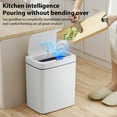 thumbnail image 5 of Intelligent Sensing Garbage Bin-White 15L Smart Bathroom Trash Can Non-Contact Narrow Smart Sensor Trash Can Smart Home Automatic Bagging Electronic Trash Can, 5 of 6
