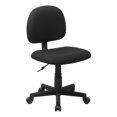 thumbnail image 1 of Scranton & Co Contemporary Fabric Armless Ergonomic Task Office Chair in Black, 1 of 4