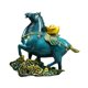 thumbnail image 2 of Figura de caballo, decoración de escritorio, colecciones de resina, figura de Feng Shui chino Azul, 2 of 5