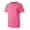 HOT PINK, variant on Ma Croix Mens Basic Crew Neck Tee Shirts Solid Plain
