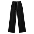 thumbnail image 5 of yillto Womens High Waist Pant Corduroy Wide Leg Baggy Pants Fall Winter Fashion Long Trousers with Pockets, 5 of 7