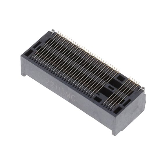 10131758-004RLF Connector Female 67 Position Mini Card Gold 0.020 (0.50mm) Black :RoHS, Cut Tape