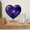 thumbnail image 6 of MUKTIVE Galaxy Urns for Human Ashes Adult Female & Male, Burial Heart Urns for Adult Human Ashes, Funeral Blue Urn for Husband & Wife, Holds 160 Cubic, Memorial Gifts for Loss of Mom, 8 Inch, 6 of 7