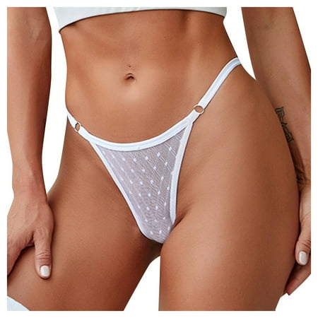 

BSDHBS Women s Lingerie Panty Hollow Hot Out for Women New Panties Lace Crochet Lace up Underwear Intimates White Size XXL