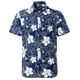 thumbnail image 3 of Camisas con gráficos de hojas y flores para hombre, ropa con estampado 3D, camisas hawaianas de playa, blusas Y2K de manga corta, ropa vintage, blusa con solapa, 3 of 5