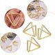 thumbnail image 4 of 40 piezas de portatarjetas triangulares, portafotos con clips de metal, portafotos dorados, portanotas, portatarjetas de mesa para bodas, restaurantes, 4 of 5