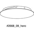 thumbnail image 2 of P2668-28-Progress Lighting-Trevina II Light Kit Cover - Wide - Ceiling Fan - 8 Inches wide by 1.6 Inches high-Satin White Finish, 2 of 2