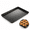13", variant on GIXUSIL 13 inch Grandma Style Pizza Pan Hard Rectangular Black Non Stick Sicilian Style Carbon Steel Pizza Pan Dish Pre Seasoned Bakeware Kitchenware,Black