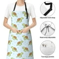 thumbnail image 6 of Lsque Cartoon Sea Turtle Waterproof Apron Chef Aprons for Men Heavy Duty Chemical Work Apron Extra Long Grilling Aprons with Adjustable Bib Apron, 6 of 9