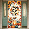 thumbnail image 3 of Autumn Pumpkins Happy Fall Banner Floral Lantern for Thanksgiving Harvest Festival Seasonal Decoration, 3 of 9