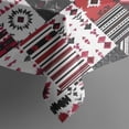 thumbnail image 5 of Red Ethnic Geometric Patchwork Pattern Square Tablecloth,Waterproof Square Table Cover,Wipeable Spillproof Washable Table Cover for Home Kitchen Party Decor 60"x60"(152x152cm), 5 of 6