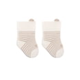 thumbnail image 2 of LYMAYTER ‌Baby Toddler Striped Ankle Socks 1 Pair Soft Breathable Cotton Unisex Infant Footwear‌ 0-3Y, 2 of 8