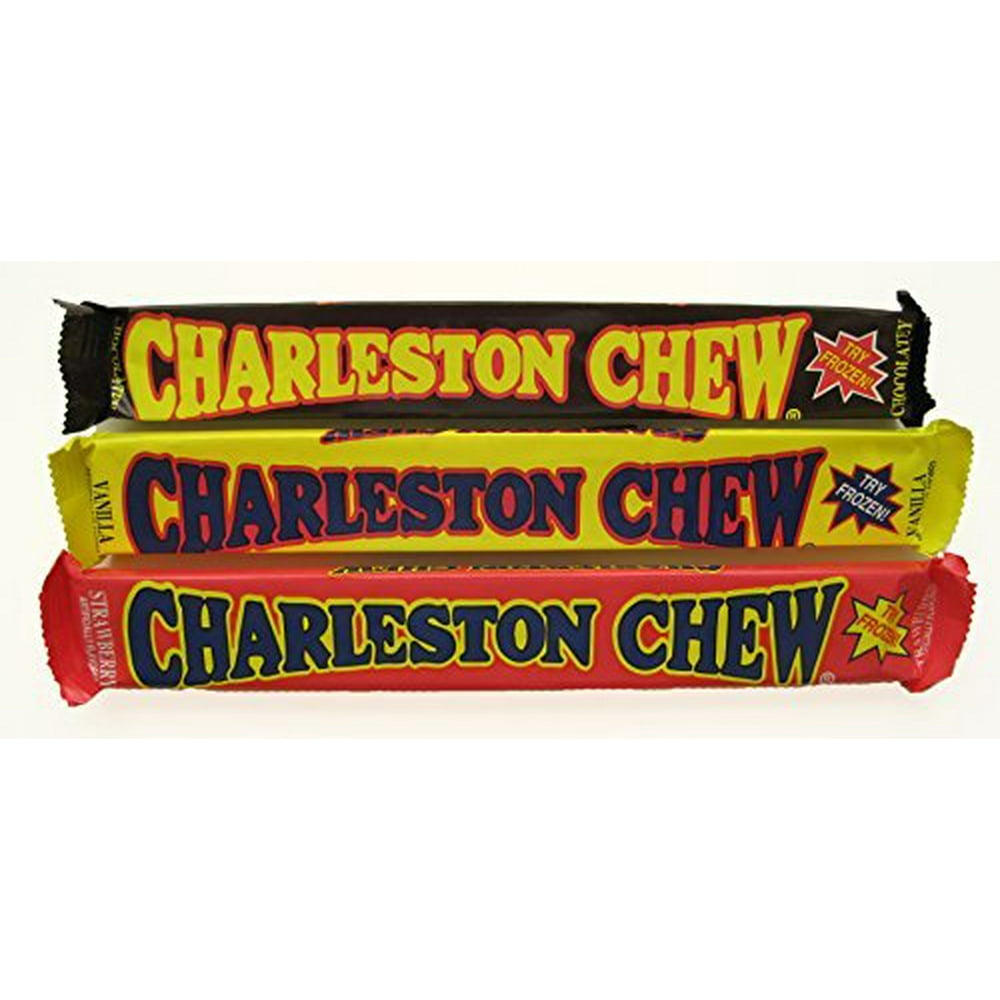Charleston Chew Chewy Nougat Candy 3 Flavor 9 Bar Variety Bundle