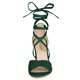 thumbnail image 2 of Sandalias De Mujer Con Tacón En Bloque Y Cordones Verde 6.5, 2 of 7