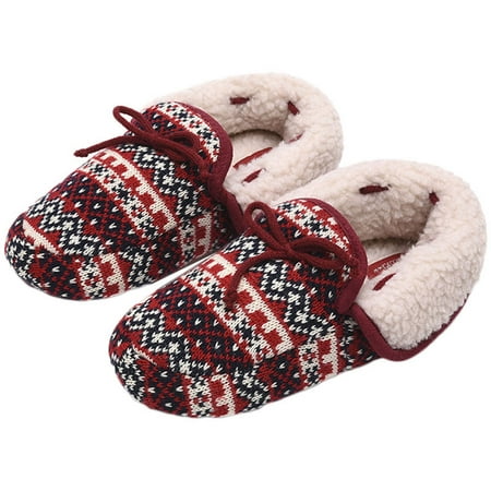 

House Slippers Closed Back Thickened Non-skid Winter Slides Indoor Slippers