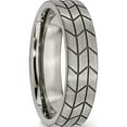 thumbnail image 4 of Titanium Flat Tread Design 6mm Brushed Band (Size 7.5) Made In United States tb72-7.5, 4 of 5