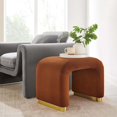 thumbnail image 3 of Modway Koda Tabouret Ou Table d'Appoint en Velours Performance 24 Pouces, Couleur Laiton Rouille, 24 Pouces, 3 of 3