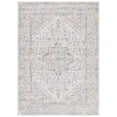 thumbnail image 2 of SAFAVIEH Bel Air Ezra Oriental Polyester Area Rug, Ivory/Gray, 5'5" x 7'7", 2 of 11