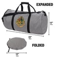 thumbnail image 3 of Harry Potter Hogwarts School Crest Lightweight Duffel Bag for Sports and Gym Packable for Travel, 3 of 5