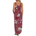 thumbnail image 3 of Robes Midi pour Femmes Design d'Été Robe Décontractée Sans Manches Col Suspendu Col en V Robe Longue Robes d'Église pour Femmes 2023 Élégante en Liquidation, 3 of 5