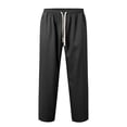 thumbnail image 4 of XDZJLR Mens Casual Pants Summer Solid Colour Elastic Waist Style Loose Straight Harlen Pant, 4 of 5