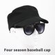 thumbnail image 5 of Minnieouse Gorra de béisbol de algodón para hombre y mujer, gorro para deportes al aire libre, ajustable, coreano, elegante, regalo de Sombreros Azul, 5 of 6