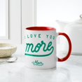 thumbnail image 4 of CafePress - I Love You More Mom Green Mug - 11 oz Ceramic Mug - Novelty Coffee Tea Cup, 4 of 4