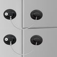 thumbnail image 1 of 2 cerraduras para refrigerador, cerraduras para refrigerador para niños, cerraduras para gabinete con llaves, mini cerraduras para refrigerador para niños, utilizadas en puertas de refrigera, 1 of 5