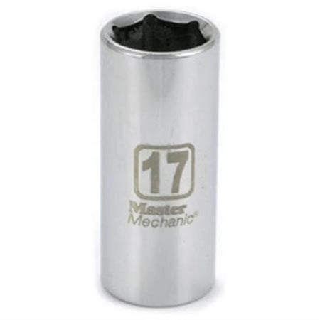 

0.38 in. Drive Master Mechanic 17 mm 6 Point Deep Well Socket