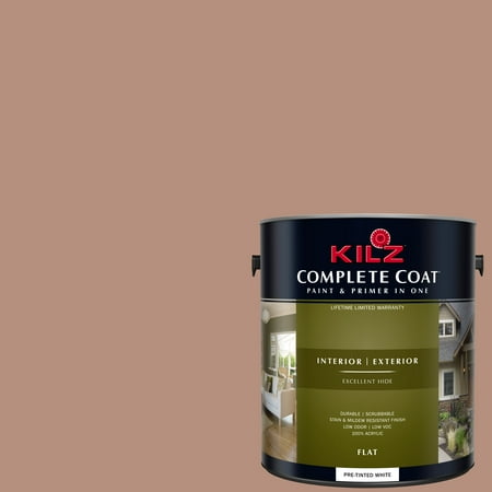 - KILZ COMPLETE COAT Interior/Exterior Paint & Primer in One #LB240-02 Dusty Bronze