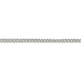 thumbnail image 2 of Sterling Silver 4mm Pave Curb Chain (20 X 4) Made In Italy qcf100-20, 2 of 5