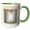 Green/White, variant on 3drose, Mazel Tov for Bat Mitzvah on Ancient Paper N Torah Scrolls, 11oz Mug