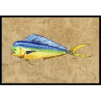 24 x 36 In. Dolphin Mahi Mahi Indoor or Outdoor Mat