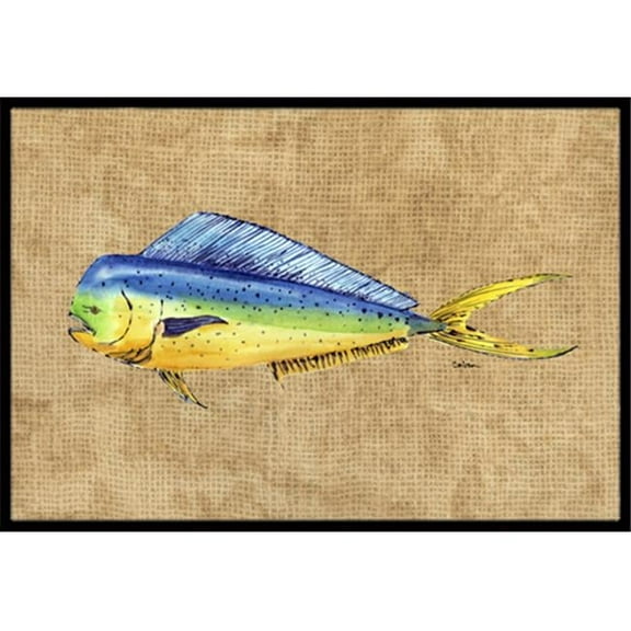 24 x 36 In. Dolphin Mahi Mahi Indoor or Outdoor Mat