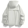 thumbnail image 4 of Xzbqbs Mens Rain Jacket Waterproof with Hood Lightweight Windbreaker Winter Raincoat Water Resistant Warm Insulated Thermal Jacket, 4 of 6