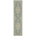 thumbnail image 6 of SAFAVIEH Beach House Harding Traditional Indoor/Outdoor Area Rug Cream/Aqua, 7'10" x 10', 6 of 7