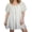 White, variant on LMLYSoH Women's Summer Mini Dress Puff Short Sleeve Square Neck Elegant Dot Print A Line Dress