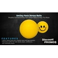 thumbnail image 2 of 10 Smiley Face Stress Balls Pack - PU Foam, Squeezable, Soft - Yellow, 2 of 5