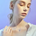 thumbnail image 5 of CUOKA MIRACLE Urn Necklace Square Crystal Necklace 925 Sterling Silver Pendant Necklace Memories Gift for Women Mom Wife Grandma Grandpa Keepsake Pets Dog Cat Ashes, 5 of 11