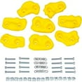 thumbnail image 2 of Swing Set Stuff Small Textured Rock Holds (Yellow) With Sss Logo Sticker (Set Of 8), 2 of 2