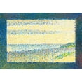 thumbnail image 2 of Seurat, Georges 14x11 Gold Ornate Wood Framed with Double Matting Museum Art Print Titled - Seascape, 2 of 4