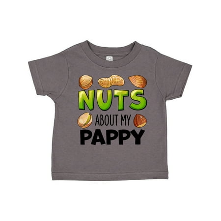 

Inktastic Nuts About My Pappy Peanut Almond Pistachio Gift Toddler Boy or Toddler Girl T-Shirt