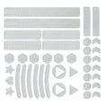 thumbnail image 1 of Pegatinas reflectantes DYNWAVEMX cintas reflectoras Decoración de alta visibilidad para bicicleta Blanco, 1 of 7