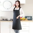 thumbnail image 2 of Dinheiro Delantal de vinilo de goma impermeable - Modelo resistente - Manténgase seco - Plástico químico industrial - Delantal de cuero para cocina, cocina, lavavajillas, peluquería canina, 2 of 6