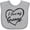 AC-Heather Grey, variant on Inktastic I Love My Granny in Black Chalk Heart Boys or Girls Baby Bib