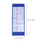 thumbnail image 3 of Horario de clases transparente de 14 cuadrículas para el aula, accesorios para estudiantes, color azul, 3 of 7