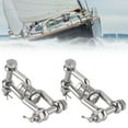thumbnail image 4 of Shackle 2Pcs Anchor Swivel Shackle 304 Stainless Steel Rotating Ring Connector with Insurance M8, 4 of 7