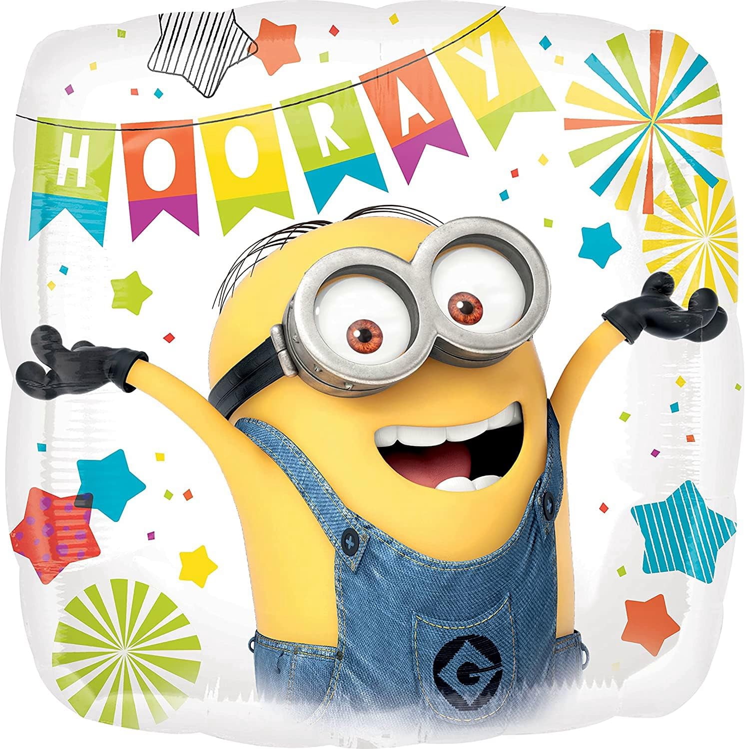 Anagram Despicable Me Minions 2nd Birthday Party Supplies 8 pc Balloon Bouquet Decorations