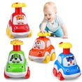thumbnail image 1 of Coche de juguete ALASOU Animal Car para niños de 1 a 2 años con conductores de animales, 1 of 8