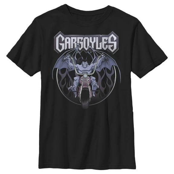 Boy's Gargoyles Goliath Let's Ride Graphic Tee Black Large